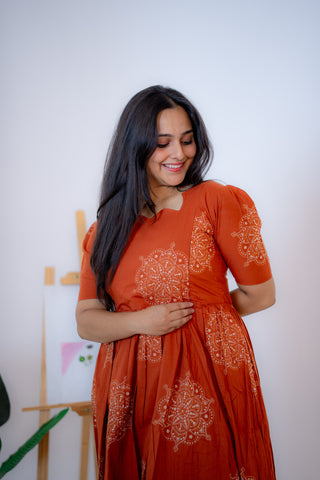 MAJESTIC CHAKRA | MATERNITY COTTON ANKLE LENGTH