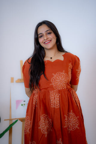 MAJESTIC CHAKRA | MATERNITY COTTON ANKLE LENGTH