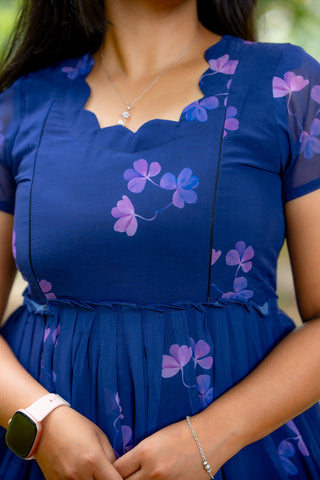 ROYAL RUFFLE | MATERNITY GEORGETTE MAXI ANKLE LENGTH