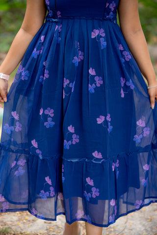 ROYAL RUFFLE | MATERNITY GEORGETTE MAXI ANKLE LENGTH
