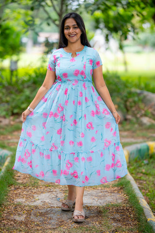 BUD LOTUS | MATERNITY GEORGETTE MAXI ANKLE LENGTH