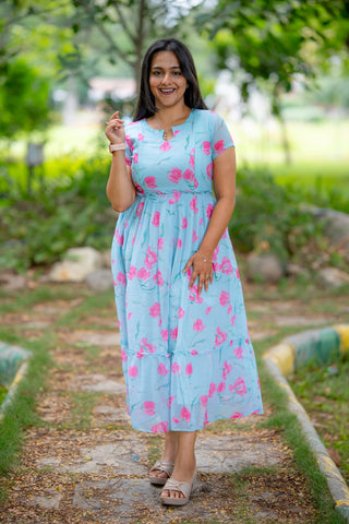 BUD LOTUS | MATERNITY GEORGETTE MAXI ANKLE LENGTH