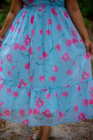 BUD LOTUS | MATERNITY GEORGETTE MAXI ANKLE LENGTH