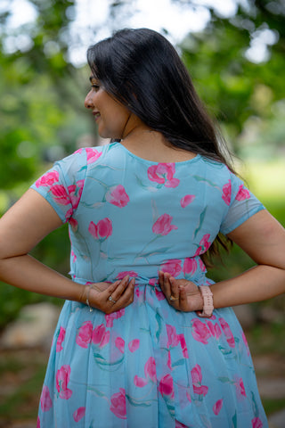 BUD LOTUS | MATERNITY GEORGETTE MAXI ANKLE LENGTH