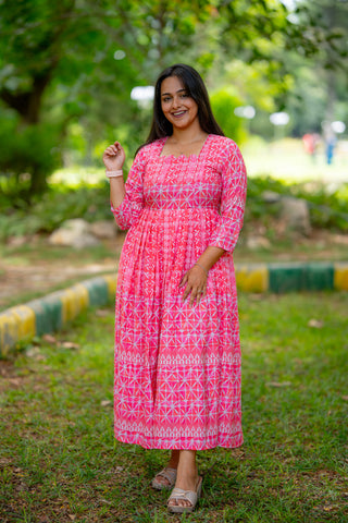 TRELIS | MATERNITY GEORGETTE MAXI FULL LENGTH