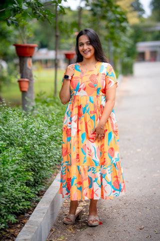 SUMMER BREEZE | MATERNITY GEORGETTE MAXI ANKLE LENGTH