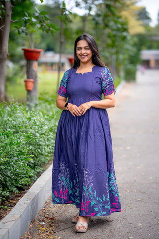 INDIGO BLOOM | MATERNITY MAXI FULL LENGTH