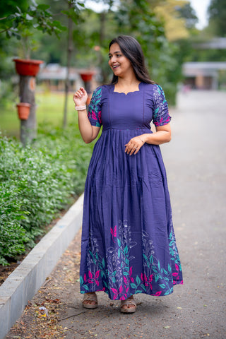 INDIGO BLOOM | MATERNITY MAXI FULL LENGTH