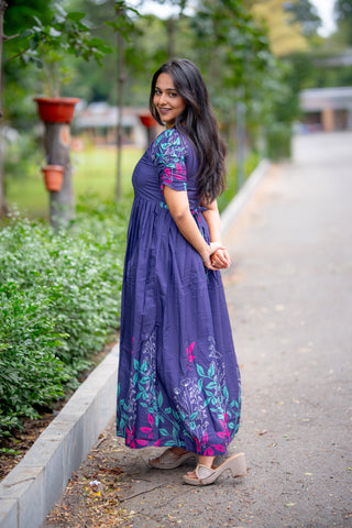 INDIGO BLOOM | MATERNITY MAXI FULL LENGTH