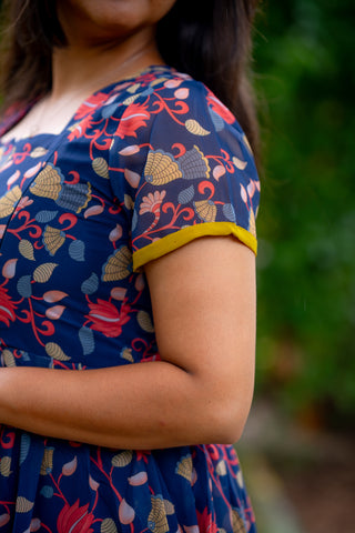 TWINING FLORA | MATERNITY GEORGETTE MAXI ANKLE LENGTH
