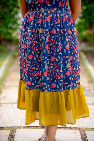 TWINING FLORA | MATERNITY GEORGETTE MAXI ANKLE LENGTH