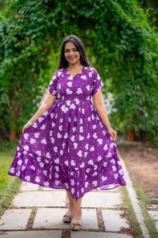 HEART | MATERNITY GEORGETTE MAXI ANKLE LENGTH