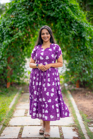 HEART | MATERNITY GEORGETTE MAXI ANKLE LENGTH