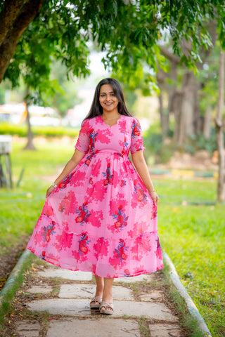 SPLASH | MATERNITY GEORGETTE MAXI ANKLE LENGTH