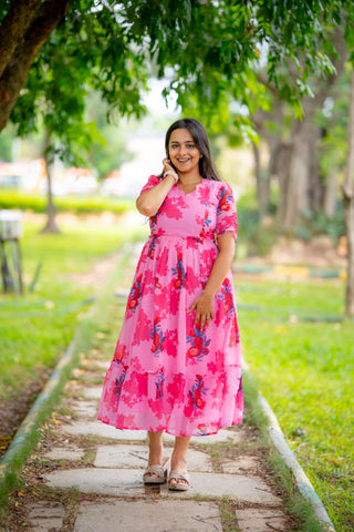 SPLASH | MATERNITY GEORGETTE MAXI ANKLE LENGTH