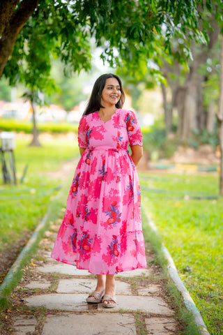 SPLASH | MATERNITY GEORGETTE MAXI ANKLE LENGTH