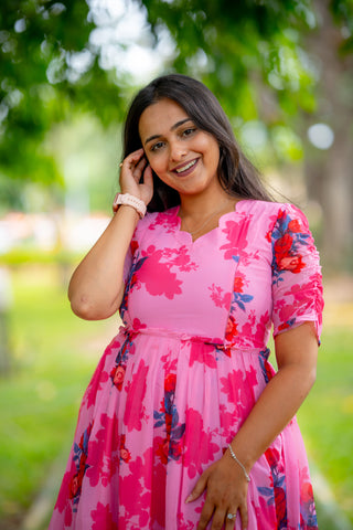 SPLASH | MATERNITY GEORGETTE MAXI ANKLE LENGTH