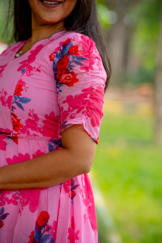SPLASH | MATERNITY GEORGETTE MAXI ANKLE LENGTH