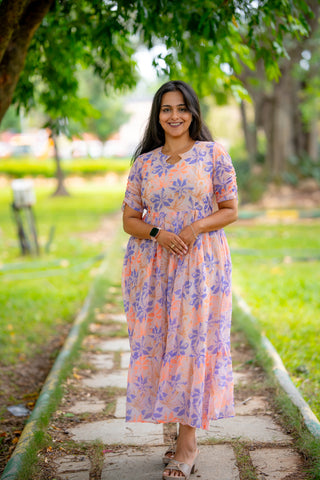 LOVELY FLOWERS | MATERNITY GEORGETTE MAXI ANKLE LENGTH