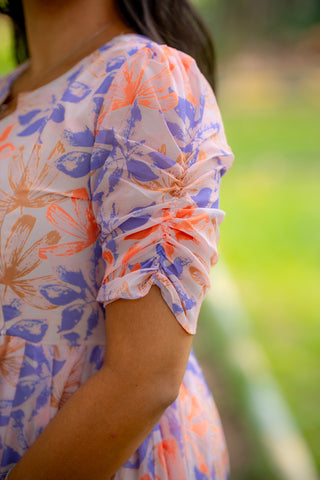 LOVELY FLOWERS | MATERNITY GEORGETTE MAXI ANKLE LENGTH