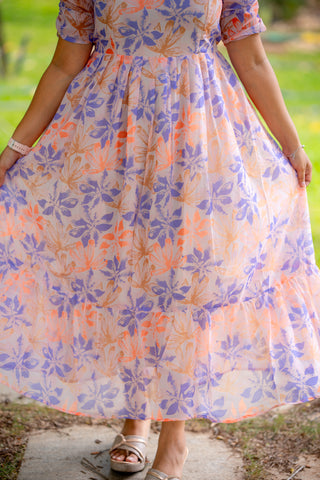 LOVELY FLOWERS | MATERNITY GEORGETTE MAXI ANKLE LENGTH