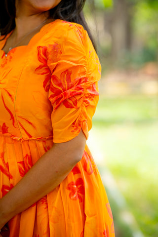 SUNLIT | MATERNITY GEORGETTE MAXI ANKLE LENGTH