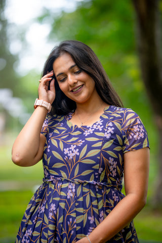 LEAFY GARDEN | MATERNITY GEORGETTE MAXI ANKLE LENGTH