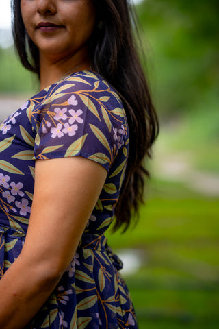 LEAFY GARDEN | MATERNITY GEORGETTE MAXI ANKLE LENGTH