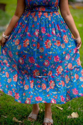 BLOOMY BIRDS | MATERNITY GEORGETTE MAXI ANKLE LENGTH