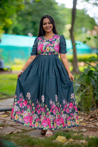 GARDEN FLORA | MATERNITY MAXI FULL LENGTH
