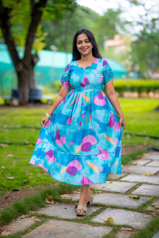 WATERCOLOUR BLOCK | MATERNITY MAXI ANKLE LENGTH