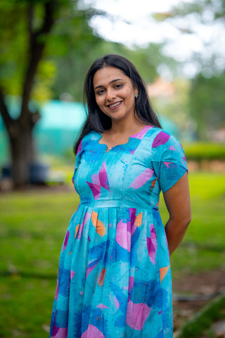 WATERCOLOUR BLOCK | MATERNITY MAXI ANKLE LENGTH