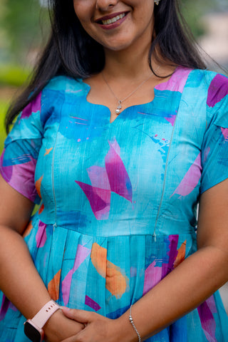 WATERCOLOUR BLOCK | MATERNITY MAXI ANKLE LENGTH