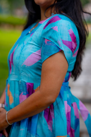 WATERCOLOUR BLOCK | MATERNITY MAXI ANKLE LENGTH