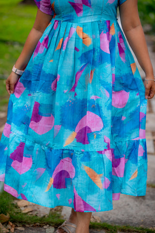 WATERCOLOUR BLOCK | MATERNITY MAXI ANKLE LENGTH