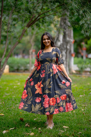 HIBISCUS | MATERNITY GEORGETTE MAXI ANKLE LENGTH