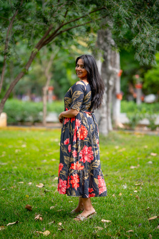 HIBISCUS | MATERNITY GEORGETTE MAXI ANKLE LENGTH