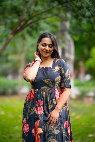 HIBISCUS | MATERNITY GEORGETTE MAXI ANKLE LENGTH