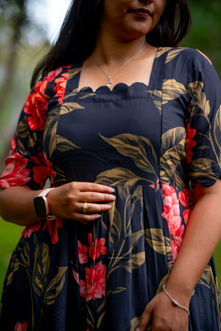 HIBISCUS | MATERNITY GEORGETTE MAXI ANKLE LENGTH