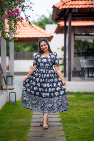 CLASSIC ELEPHANT | MATERNITY MAXI ANKLE LENGTH