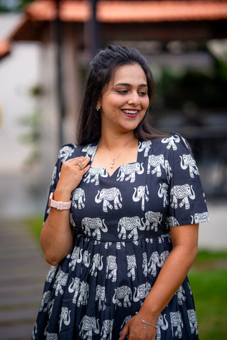 CLASSIC ELEPHANT | MATERNITY MAXI ANKLE LENGTH