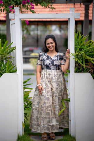 HERITAGE ELEPHANT | MATERNITY MAXI FULL LENGTH