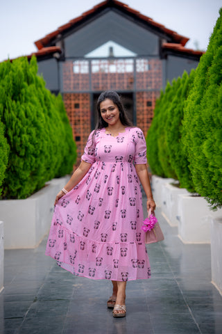 PANDA LOVE | MATERNITY GEORGETTE MAXI ANKLE LENGTH