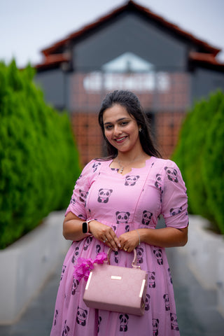 PANDA LOVE | MATERNITY GEORGETTE MAXI ANKLE LENGTH