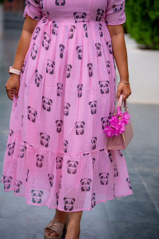 PANDA LOVE | MATERNITY GEORGETTE MAXI ANKLE LENGTH