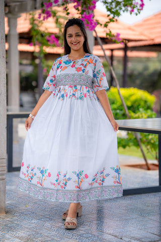 ARTISTIC BORDER | MATERNITY MAXI FULL LENGTH