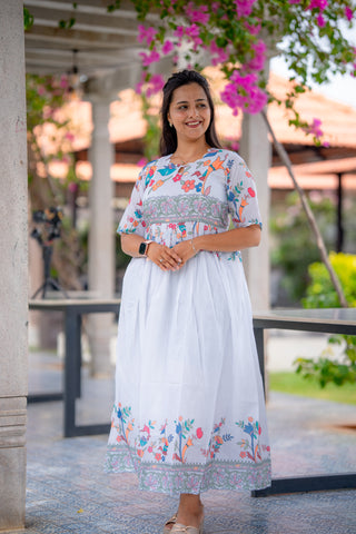 ARTISTIC BORDER | MATERNITY MAXI FULL LENGTH