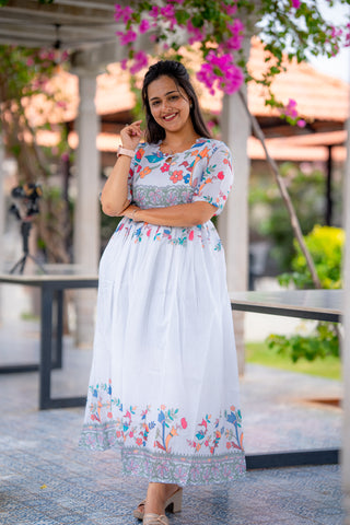 ARTISTIC BORDER | MATERNITY MAXI FULL LENGTH