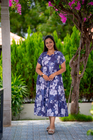 INDIGO BOOM | MATERNITY GEORGETTE MAXI ANKLE LENGTH