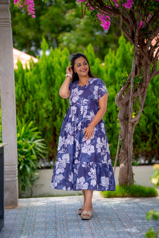 INDIGO BOOM | MATERNITY GEORGETTE MAXI ANKLE LENGTH